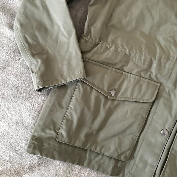 NWT Eddie Bauer Charly Jacket Green Women's size LARGE Rain Anorak - Picture 8 of 9
